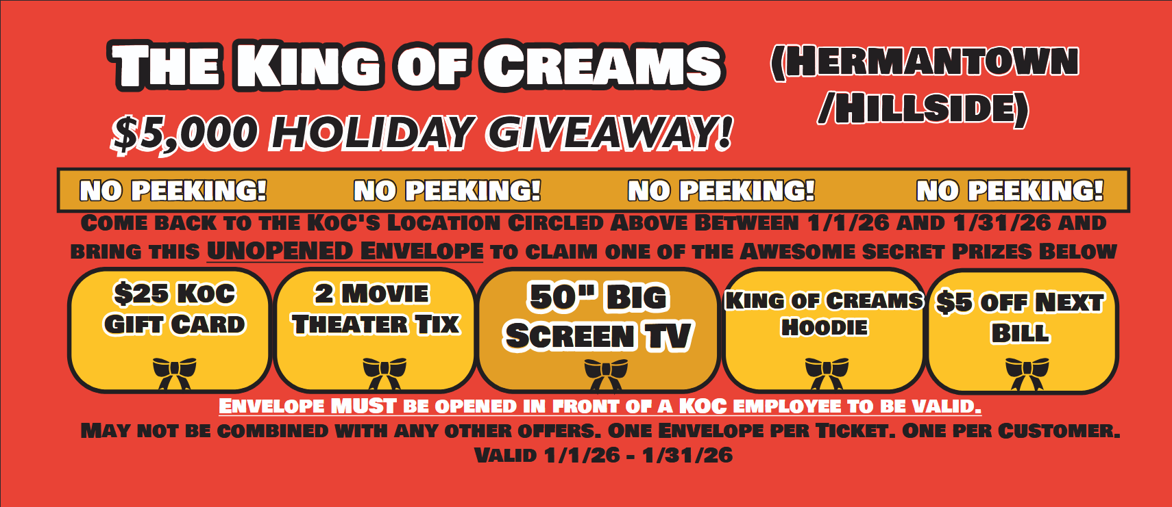 Red Envelope Redemption - January Only